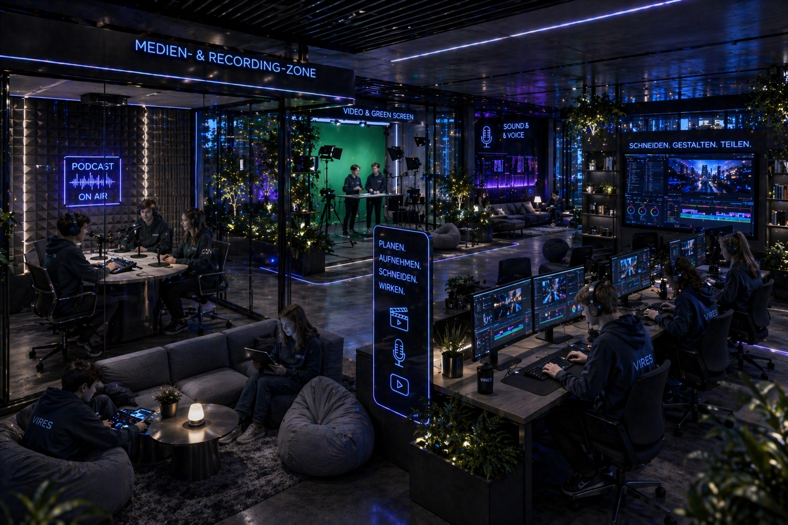 Medien- und Recording-Zone