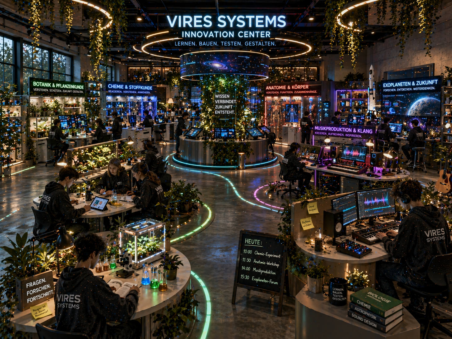 Gesamtbild der Lerninseln