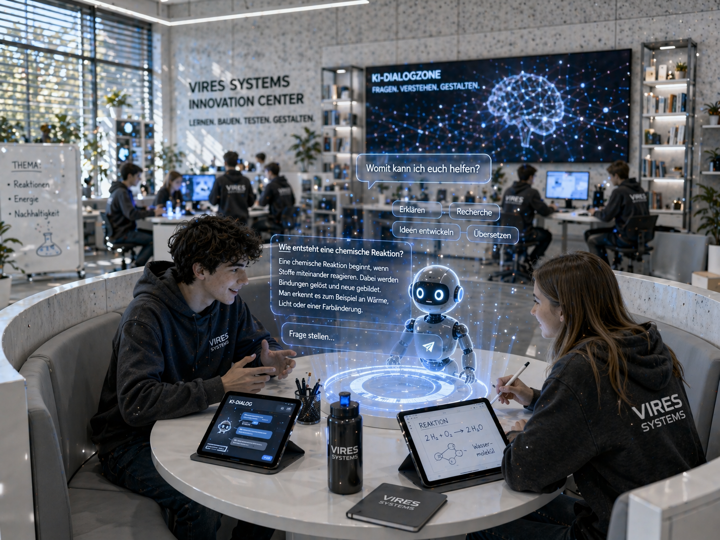 Schüler im Sprachdialog