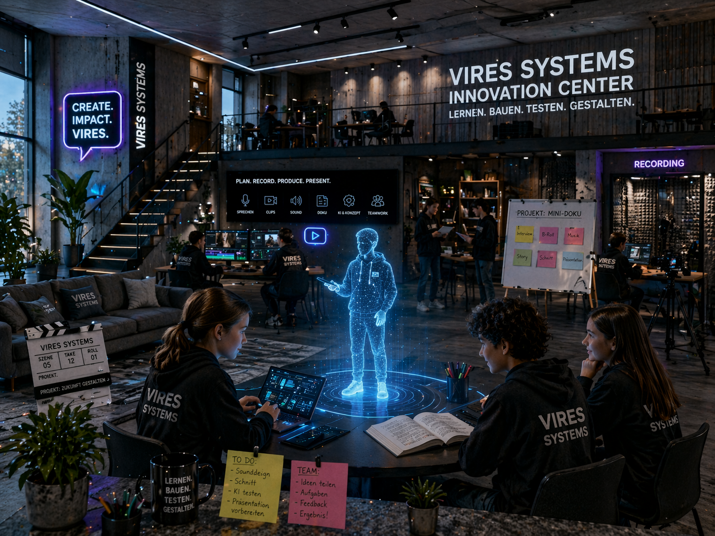 KI-Dialogzone und Lerninseln