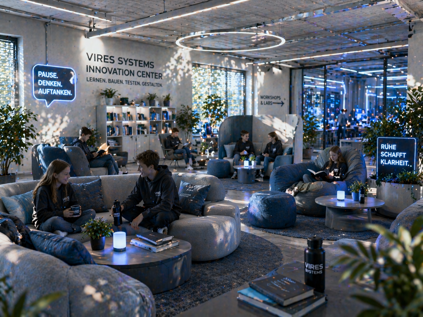 Rückzugsinseln und Lounge-Bereiche