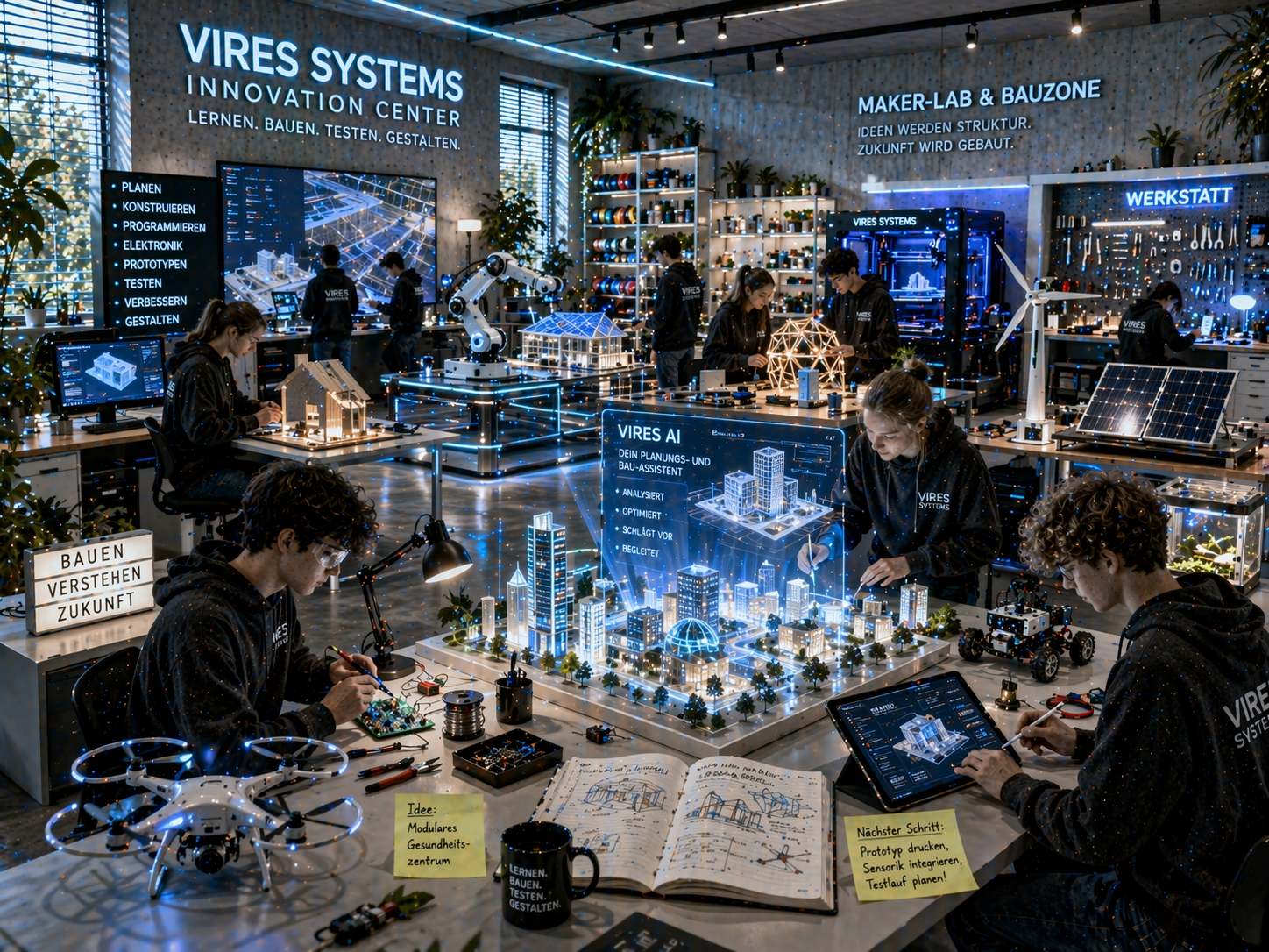 Maker-Lab und Bauzone