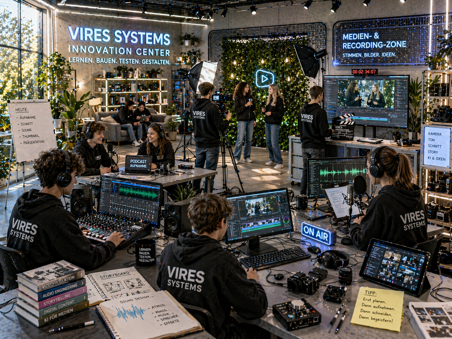 Medien- und Recording-Zone