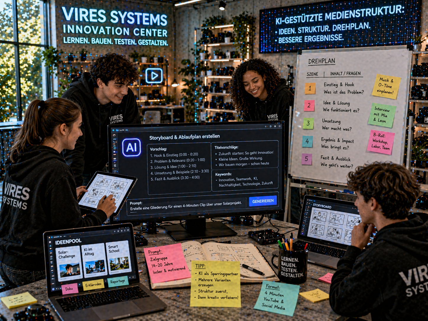 KI-gestützte Medienstruktur